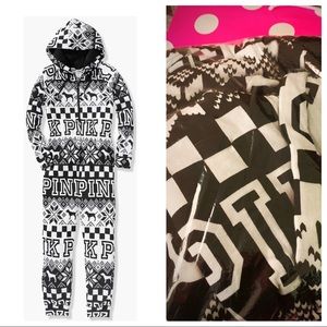 New VS PINK Sherpa hooded onesie
